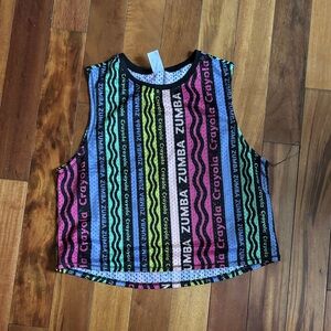 Colorful Zumba Crayola Mesh Tank Top